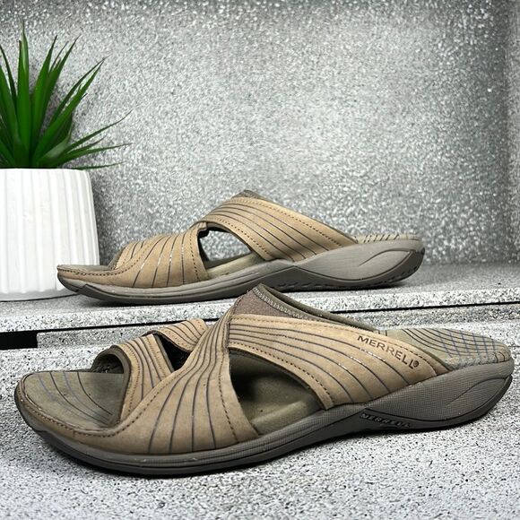 Merrell Heather Bungee Sandals Slides Shoes Outdoor - Picture 1 of 9